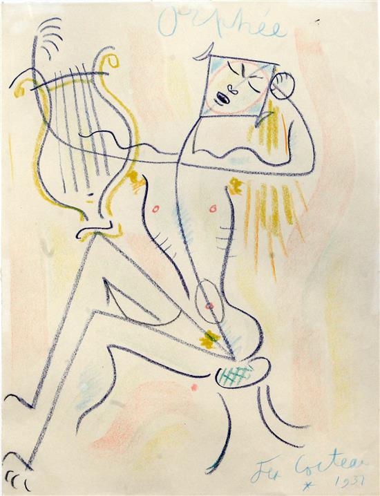 § Jean Cocteau (1889-1963) Orpheé, 16.5 x 12.75in.
